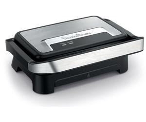 Moulinex Inicio Compact, plancha de paninis y grill, placas de cocción antiadherentes, fácil de guardar, fácil de lavar, GI270D10