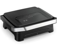 Moulinex Inicio, Plancha de Paninis y Grill de 2000W, Negra | 4/6 Personas, Placas Antiadherentes, Placas Antiadherentes, Superficie Amplia, Bandeja de Goteo, Apta Lavavajillas, GI2718