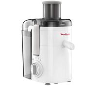 Moulinex JU3701 Frutelia + Centrífuga, amplia apertura, fácil de limpiar, 2 velocidades y modo pulso, 350 W, blanco