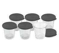 Moulinex - Juego de 6 vasitos XA606000, vaso con tapa de silicona compatible con todos los robots de cocina Cookeo, Cookeo USB, Cookeo Connect, Cookeo +, Cookeo + USB, Cookeo + Connect, Cookeo Grameez