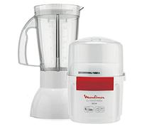 Moulinex La Moulinette, 800W, 2 en 1 Batidora y Picadora, Doble Cuchilla de Acero Inoxidable, 200g y 250ml, Ideal para Frutas Blancas y Rojas, AR6801