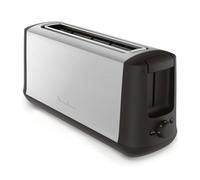 Moulinex LS340811 1rebanada(s) 1000W Negro, Acero inoxidable - Tostador (1 rebanada(s), Negro, Acero inoxidable, Acero inoxidable, Giratorio, 1000 W)