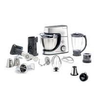 Moulinex Masterchef Gourmet - Robot repostería, 1100W, capacidad de 4.6L, 8 Velocidades + Función Pulse, bol acero inoxidable, Tecnología Flex Whist, Kit de Horneado, QA519D