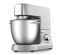 Moulinex Masterchef QA810D01 - Robot de cocina y repostería profesional 1500 W con kit de masas metálico, bol XL de 6,7 L, 4 posibilidades de accesoríos compatibles, de acero inoxidable