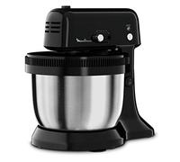 Moulinex Oh My Cake QA1108 Robot de repostería 300 W, movimiento planetario, bol de acero inoxidable de 4 L, 5 velocidades, 2 varillas, 2 ganchos de amasar, accesorios aptos para lavavajillas