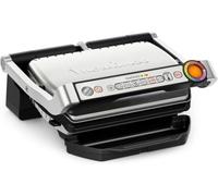 Moulinex OptiGrill+, Parrilla Eléctrica de 200W, 6 Programas | Indicador luminoso puntos carne, Hasta 4 personas, Sensor Grosor, Bandeja recogejugos, Piezas aptas para lavavajillas, GI712D