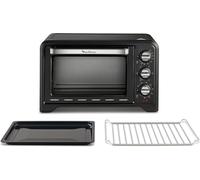 Moulinex Optimo OX4448- Horno de Conveccción de 19 L, 6 Modos de Cocción , Termostato hasta 240 y Temporizador hasta 120 Minutos, Bandeja de Horneado y Rejillas Reversibles, Diseño Compacto