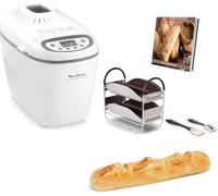 Moulinex OW6101 panificadora 1650 W Blanco, Gris