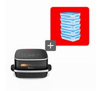 Moulinex AL402H Sencillo Independiente 2200 W Freidora de aire caliente Gris