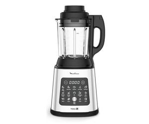 Moulinex PerfectMix Cook - Batidora de vaso de 1400W, 10 programas automáticos, cuchillas extraíbles Powelix, capacidad 2L, alto rendimiento, cocina saludable,App Moulinex +300 recetas, LM83SD