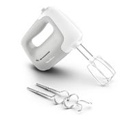 Moulinex Prep'Mix, Batidora de varillas, Amasadora, 450 W, 5 velocidades, 2 varillas, 2 ganchos de amasar, Acero inoxidable, Ergonómica