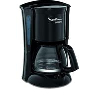 Moulinex Principio FG1528 - Cafetera de filtro 600 W de 0.6 L con función Auto-off y sistema antigoteo, plástico, color negro