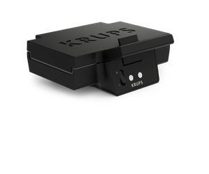 Moulinex Sandwichera Iconic, Placas cerámicas antiadherente y antiarañazos, 850 W, Fácil almacenamiento vertical, Negro