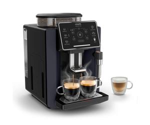 Moulinex Sensation, Cafetera Superautomática, Panel táctil, 5 recetas automáticas, Espumador de leche
