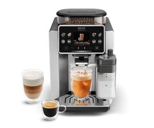 Moulinex Sensation Elite Hot&Cold Cafetera Superautomática 30 Recetas Jarra de Leche Milk Maestro Cold Brew Aroma Aluminio
