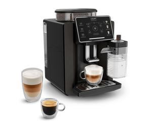 Moulinex Sensation Milk, Superautomática, 6 bebidas de Café y Café con Leche, Jarra de leche, Tecnología Milk Maestro, Autolimpieza, Negro