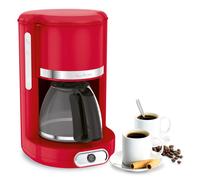Moulinex Soleil, Cafetera de filtro, 1,25 L, 15 tazas, 1000 W, Roja