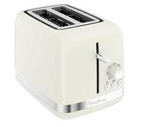 Moulinex Soleil Marfil, Tostador de 2 ranuras, Diseño vintage, 7 niveles de tostado, 3 funciones luminosas