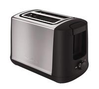 Moulinex Subito LT340811 Tostadora 2 ranuras y 7 ajustes/tiempo de tostado, función Stop, bandeja recoge-migas, 2 ajustes con iluminación para funciones descongelar y recalentar, Negra