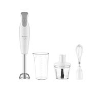 Moulinex Varita Mágica 600W 0,8L 4 Cuchillas Powelix 2 Velocidades Acero Inoxidable Blanco