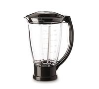 Moulinex XF634BB1 - Vaso para batidora, 1.5 L, plástico, negro/transparente