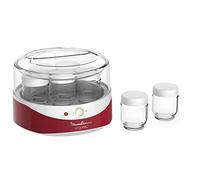 Moulinex Yogurteo YG2295 - Yogurteo YG2295, 7 vasos de 160 ml, interruptor de encendido/apagado, luz de temperatura, fácil de usar, saludable, respetuoso con el medio ambiente, piezas aptas para