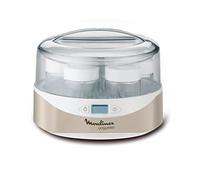 Moulinex Yogurteo YG231E - Yogurtera, capacidad de 7 tarrinas de 160 ml libres de BPA aptas para el lavavajillas, con pantalla display de fácil uso, programable 15 horas, con recetario