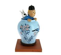 Moulinsart Jarrón chino de resina 46401 22,5 cm Azul