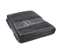 Moulinsart Toalla de baño Tintín 100% Algodón (130x70cm) - Negro