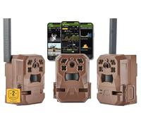 Moultrie Mobile Edge Cellular Trail Camera - Paquete de 3 - Conexión automática - Cobertura Nacional - Video de 720p con Audio - Memoria integrada - Almacenamiento en la Nube - Flash LED IR de bajo