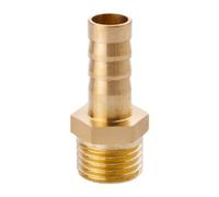 MOUMOUTEN Accesorio de púas para manguera de latón de 1/4" de, con rosca macho, empalme de púas, conector para manguera de aire, agua y aceite (8 mm)