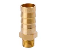MOUMOUTEN Accesorio de púas para manguera de latón de 1/8" de, con rosca macho, empalme de púas, conector para manguera de aire, agua y aceite (12 mm)