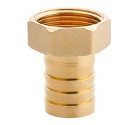 MOUMOUTEN Accesorio de púas para manguera de latón de 1" de, con rosca hembra, empalme de púas, conector para manguera de aire, agua y aceite (25 mm de espesor)