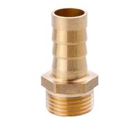 MOUMOUTEN Accesorio de púas para manguera de latón de 3/8" de, con rosca macho, empalme de púas, empalme de manguera para aire, agua y aceite (12 mm)