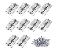 MOUMOUTEN Bisagras para puertas plegables, 10pcs acero inoxidable 304 con esquinas cuadradas, bisagras para equipos ferretería industrial y doméstica puertas, ventanas, tapas cajas([60 * 32 * 1.5])