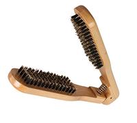 MOUMOUTEN Cepillo para El Cabello con Abrazadera De Madera - Alisador De Cabello De Doble Cara Peine Alisador De Cabello De Madera para Cualquier Tipo De Cabello Todas Las Edades(#1)