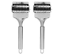 MOUMOUTEN Cortador de fideos de pasta, cortador de masa con rodillo de celosía de fideos de acero inoxidable, máquina para hacer espaguetis y pasta para herramientas de cocina