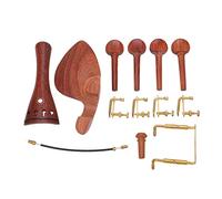 MOUMOUTEN Juego De Piezas De Violín De Madera 4/4 - Juego De Postes De Cola De Violín Piezas De Violín De Madera Cordal Mentonera Clavijas De Afinación Juego De Postes De Cola De Metal De Palisandro