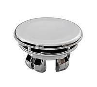 MOUMOUTEN Tapa de desbordamiento del lavabo del baño, fregadero de cocina decorado con agujero de repuesto, agujero de fregadero redondo anillo latón estable (chapado integrado anillo doble capa)