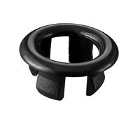 MOUMOUTEN Tapa de desbordamiento del lavabo del baño, fregadero de cocina decorado con agujero de repuesto, agujero de fregadero redondo, anillo de fregadero de latón estable (anillo hueco negro)