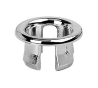 MOUMOUTEN Tapa de desbordamiento del lavabo del baño, fregadero de cocina decorado con agujeros de repuesto, agujeros de fregadero redondos de latón, anillo de desbordamiento estable (anillo hueco)