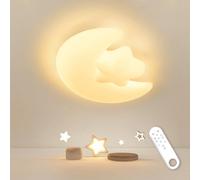 MOUNM Lámpara Techo con Luz Regulable 3000K-6000K, Plafón LED Techo con Control Remoto, Lámparas de Techo Salon para Habitación Infantil, Sala de Estar, Dormitorio, cocina, Pasillo,etc