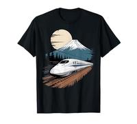 Mount Fuji Bullet Train Shinkansen Japan View Camiseta