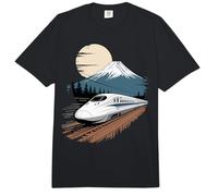 Mount Fuji Bullet Train Shinkansen Japan View Comfort Colors Adult Heavyweight T-Shirt