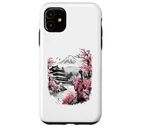 Mount Fuji Cherry Blossoms Geisha Japanese Garden Japan Art Carcasa para iPhone 11