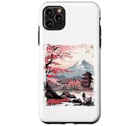 Mount Fuji Cherry Blossoms Geisha Japanese Garden Japan Art Carcasa para iPhone 11 Pro Max
