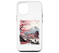 Mount Fuji Cherry Blossoms Geisha Japanese Garden Japan Art Carcasa para iPhone 12/12 Pro