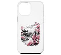 Mount Fuji Cherry Blossoms Geisha Japanese Garden Japan Art Carcasa para iPhone 12 Pro MAX