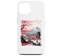 Mount Fuji Cherry Blossoms Geisha Japanese Garden Japan Art Carcasa para iPhone 13