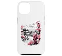 Mount Fuji Cherry Blossoms Geisha Japanese Garden Japan Art Carcasa para iPhone 13
